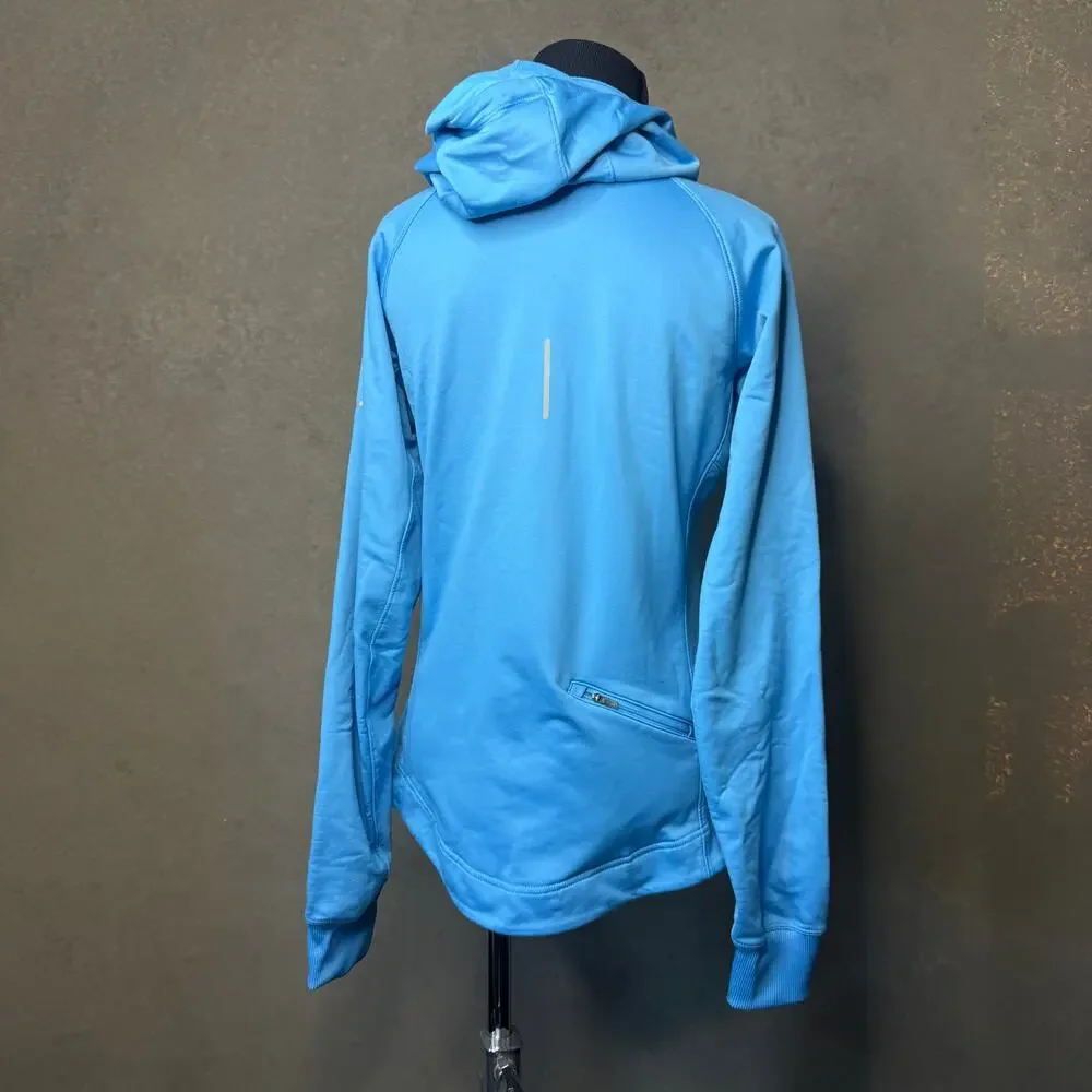 Nike Dri-Fit Light Blue Quarter Zip Hoodie Women's M Athletic Running